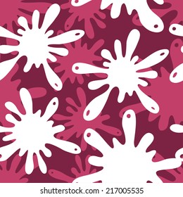Cute colorful blots seamless pattern. Simple background with blots for decoration.
