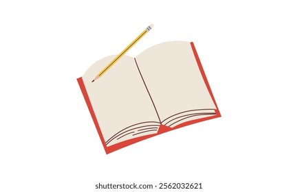 Cute colorful book icon . Open or closed book . Educational theme, scientific and fiction literature. Vector illustration isolated on white background for web design , social media , banner or card 