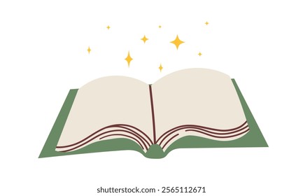 Cute colorful book icon . Open or closed book . Educational theme, scientific and fiction literature. Vector illustration isolated on white background for web design , social media , banner or card