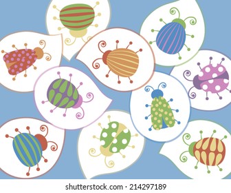 Cute and Colorful Bugs