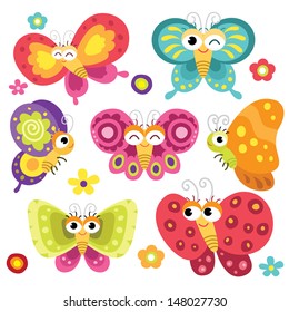 Cute and Colorful Butterflies