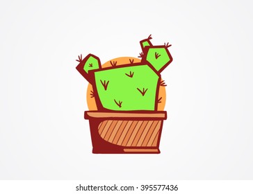 Cute colorful cactus