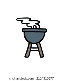 Cute and colorful camping vector set