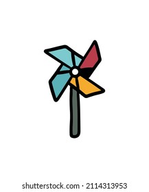 Cute and colorful camping vector set