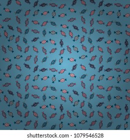 Cute and colorful candy sweet seamless pattern on blue, neutral, black, pink and gray background. Blue, neutral, black, pink and gray version. Vector illustration. Isolated.
