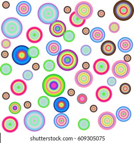 Cute  colorful circles background. Abstract colorful circles pattern background. Nice geometric with circles pattern for your design.
