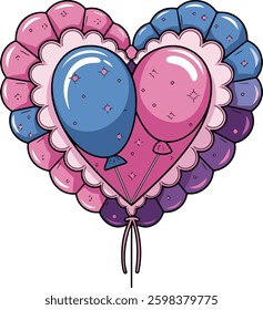 Cute and colorful decorative balloons
