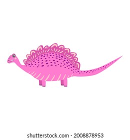 Cute colorful dinosaurs isolated on white background