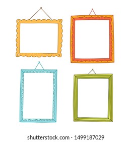 Cute Colorful Doodle Frame Design