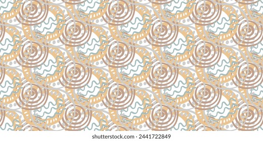 Cute colorful doodle seamless pattern