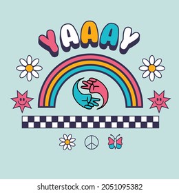 CUTE COLORFUL DOODLE VECTOR GRAPHIC ILLUSTRATION