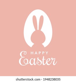 cute colorful easter eggs with bath bunny ears and ornaments during the coronavirus epidemic. social distancing concept covid19. vector illustration