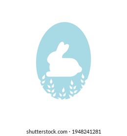 cute colorful easter eggs with bath bunny ears and ornaments during the coronavirus epidemic. social distancing concept covid19. vector illustration