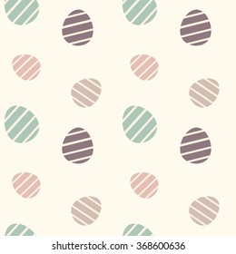 cute colorful easter eggs seamless vector pattern background illustration