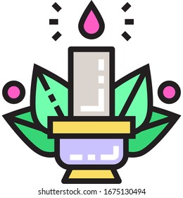 Cute Colorful Easter Icon Collection