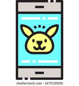 Cute Colorful Easter Icon Collection