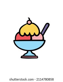 Cute and colorful fast food vectors