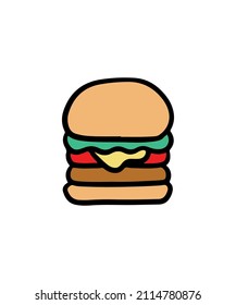 Cute and colorful fast food vectors