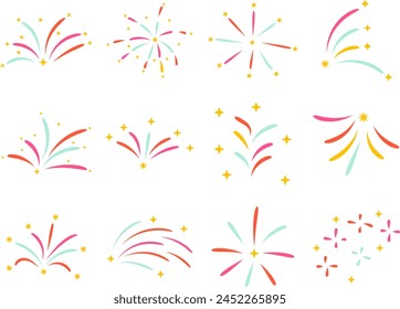 Cute Colorful Firework Confetti Decorations