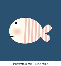 Cute, colorful fish. vector, illustration 