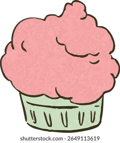 A cute and colorful flat vector illustration of an ice cream making kit