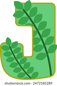 Cute Colorful Flower Letter Alphabet Vector Element