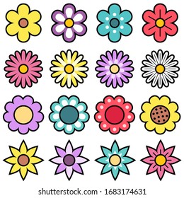Imágenes prediseñadas de es de flores Royalty Free Stock SVG Vector