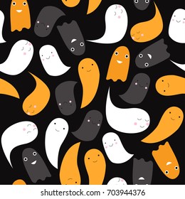 Vector Image Dedicated Halloween Little Ghosts Stock Vector (Royalty ...