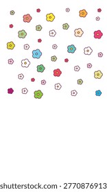 Cute Colorful Hand-Drawn Floral Pattern: Seamless Vector Illustration for Kids and Textile Design