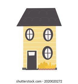 Cuto colorido hogar colorido vector ilustración plana Nursery varias casas pequeñas