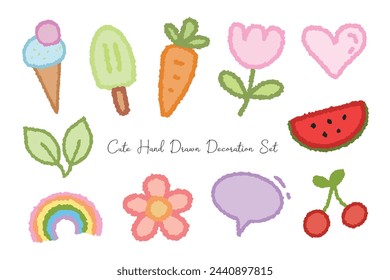 Cute Colorful Kids Pattern Element