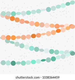 Cute colorful paper garland