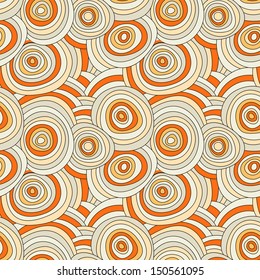 Cute colorful pattern. Seamless texture with abstract shapes. Hand drawn background