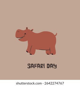 Cute colorful safari animals rhino crocodile turtle giraffe Leon elephant zebra tiger sun funny seamless print pattern graphic tee design for kids market as vector