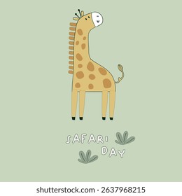 Cute colorful safari animals zebra turtle leopard tiger Leon elephant  seamless print pattern graphic tee design for kids market as vector