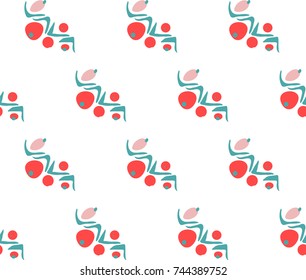 Cute colorful seamless vector background.