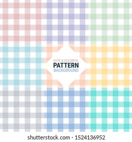 Cute and colorful simple graphic pattern creative for plaid, fabric, textile, clothes, tablecloth and other things. A seamless vector background. Eps10 vector.