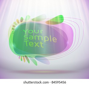 cute colorful speech bubble