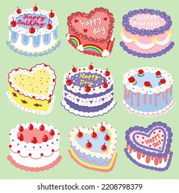 Cute and colorful tart cakes.