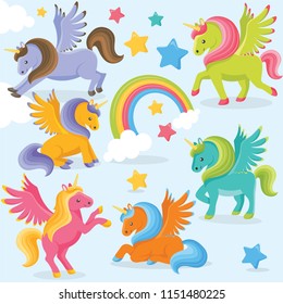Cute Colorful Unicorns