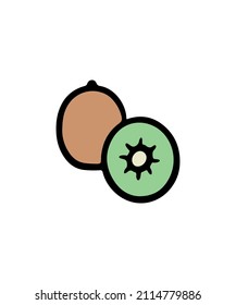Cute and colorful vegetable and fruits