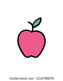 Cute and colorful vegetable and fruits