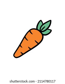 Cute and colorful vegetable and fruits