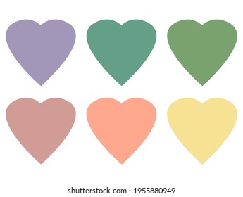 Corazón lindo y colorido post que nota 