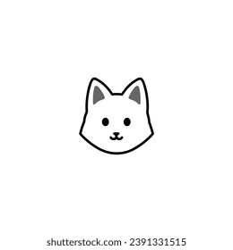 cute coloring book animal heads drawing