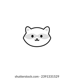 cute coloring book animal heads cartoon
