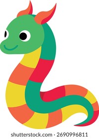 süße bunte Naga Vektorkunst