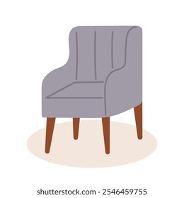 Cute comfortable armchair for design interior