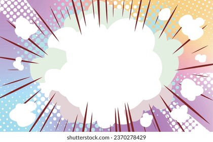 cute comic flash punk color