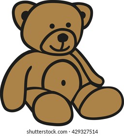 Cute comic teddy bear